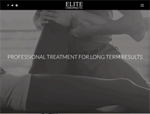 Tablet Screenshot of elitechiropractic.com.au